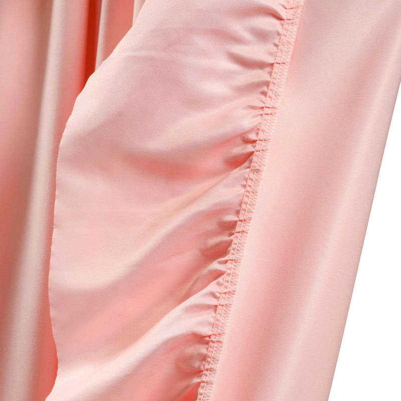 Lush Decor Reyna Ruffle Window Curtain Panel Set, Pair, 54" W x 84" L, Pink - Flowy Curtain Set - Romantic Ruffle Curtains for Bedroom, Living room, or Dining Room - Farmhouse & Cottage Home Decor - Image 5